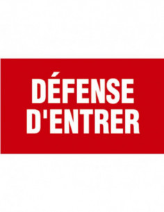 Panneau interdiction court