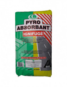 Absorbant végétal ignifugé