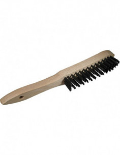 Brosse à main manche bois 2