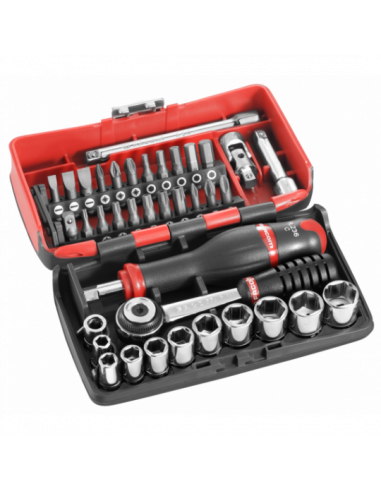 Coffret Cliquet et douilles 1/4"...