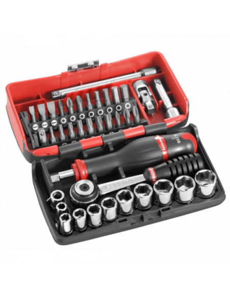 Coffret Cliquet et douilles 1/4" coffret R2NANOPB