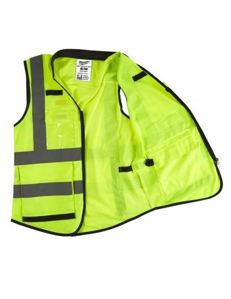 Gilet haute-visibilité jaune premium Milwaukee