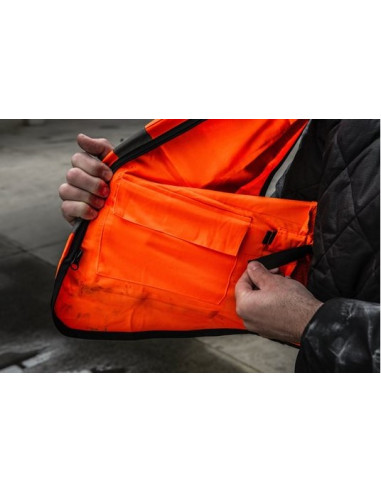 Gilet haute-visibilité orange premium...