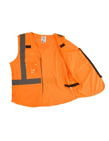 Gilet haute-visibilité orange S/M Milwaukee