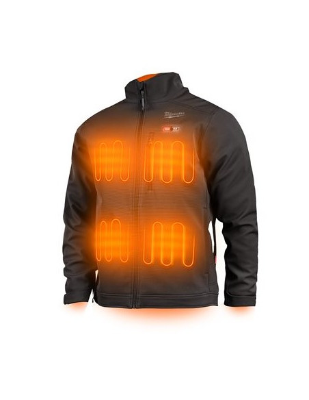 Blouson chauffant noir M12 HJBL5-0 Taille M Milwaukee