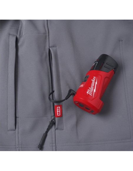Blouson chauffant gris M12 HJGREY5-0 Taille M Milwaukee