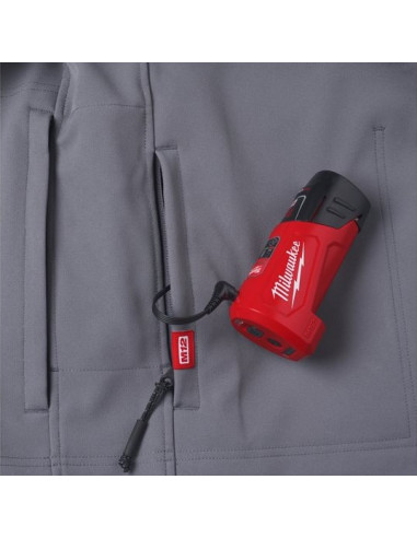 Blouson chauffant gris M12 HJGREY5-0... Blouson chauffant gris M12 HJGREY5-0...